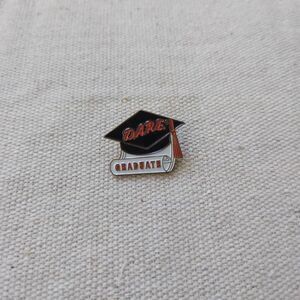 DARE Graduate Academic Cap butterfly clasp lapel pin 348